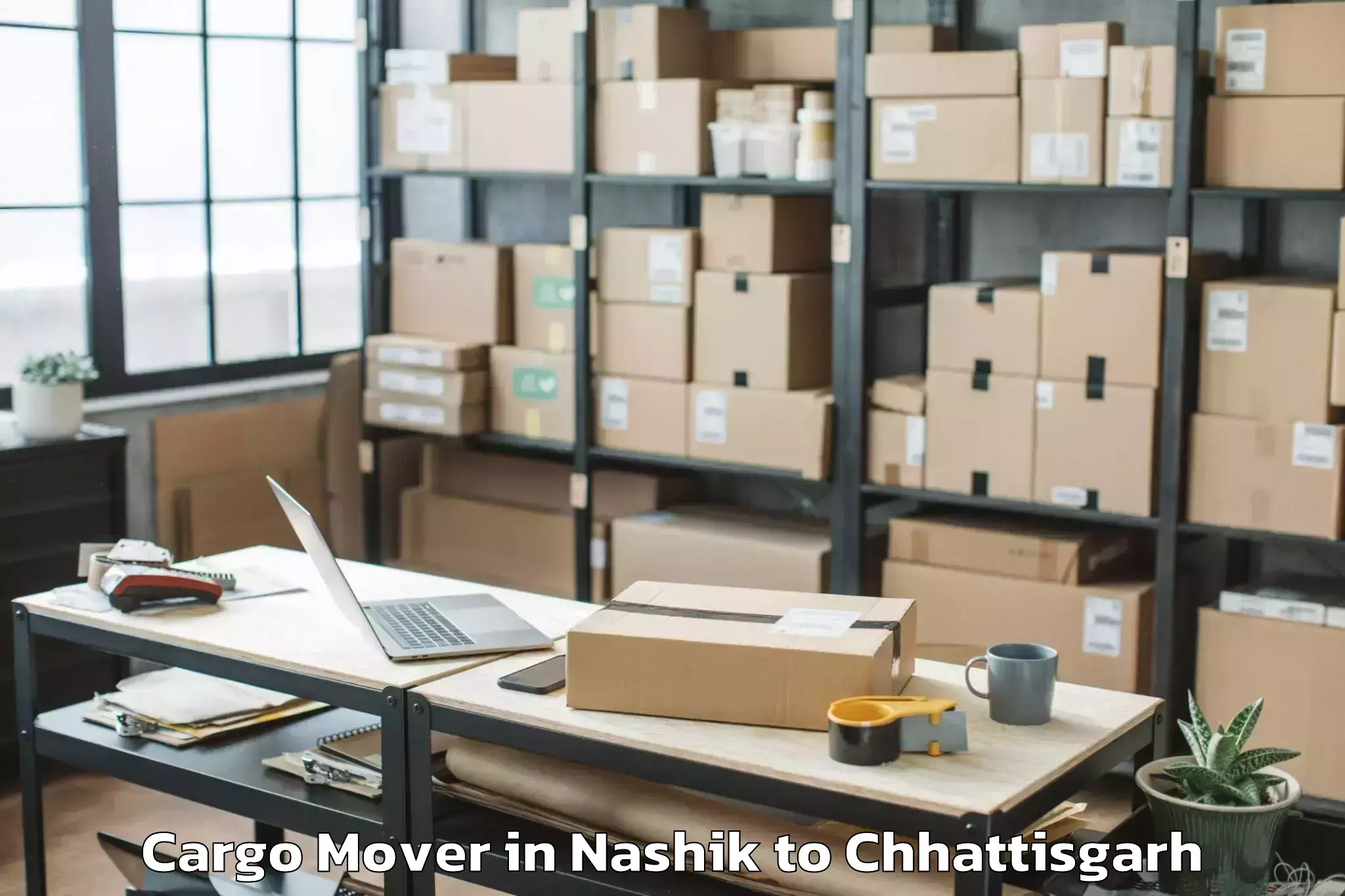 Book Nashik to Isbm University Gariyaband Cargo Mover Online